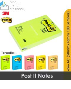 3M Post-it 656-ACMB Sticky Note Med Blue 51x76mm