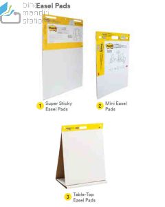 Contoh Alat Perlengkapan Kantor merk 3M Post-it , Gambar Produk 3M Post-it 577SS Mini Easel Pads 380x460mm 20 Sheets harga 245500 di Toko Peralatan Sekolah Murah