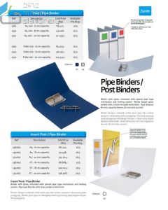 Bantex 1361-07 Insert Pipe Binder A4 Capacity 6 cm White Map berkas arsip