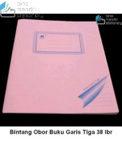 Gambar Atk Bintang Obor Buku Garis Tiga 38 Lembar Tulis Sambung Indah Beli di Toko Bina Mandiri Stationery harga murah semua peralatan sekolah lengkap