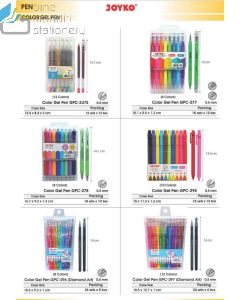 Gel Pen Warna Warni Tinta Gel Joyko Color Gel Pen GPC-278