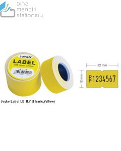 Contoh Joyko Label LB-1LY (1 baris,Yellow) merek Joyko