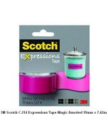 Katalog 3M Scotch harga murah & terjangkau, Image ATK Sekolah SIPLAH 3M Scotch C-214 Expressions Tape Magic Assorted 19mm x 7.62m harga normal 29500 di Distributor ATK Bina Mandiri Stationery