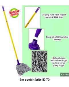 Katalog alat-alat kantor 3M Scotch Brite,  3M Scotch Brite Pel Katun Bulat Set harga normal 117500 di Supplier Alat Tulis Bina Mandiri Stationery