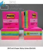 3M Post-it 654-5AN Sticky Note Neon 76x76mm 500 Sheets